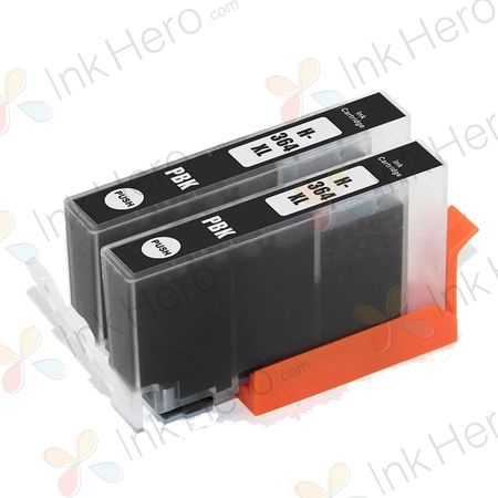 2 Pack HP 364XL Photo Black Compatible High-Yield Ink Cartridges (CB322EE)