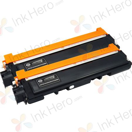 2 Pack Brother TN230BK Black Compatible Toner Cartridges