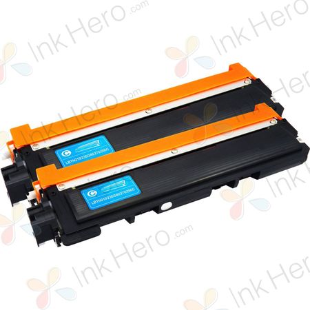 2 Pack Brother TN230C Cyan Compatible Toner Cartridges