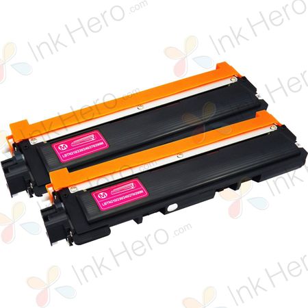 2 Pack Brother TN230M Magenta Compatible Toner Cartridges