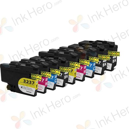 9 Pack Brother LC3237 Super High-Yield Compatible Ink Cartridges