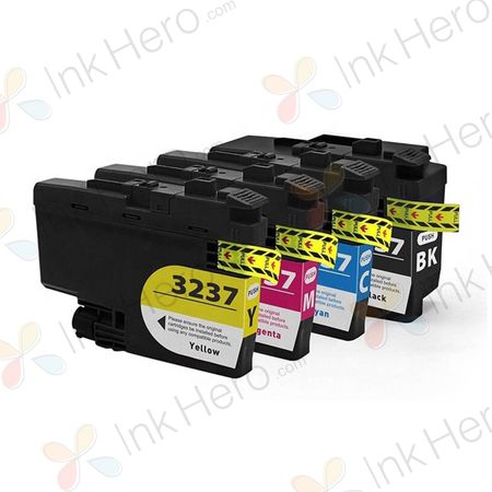 4 Pack Brother LC3237 Super High-Yield Compatible Ink Cartridges