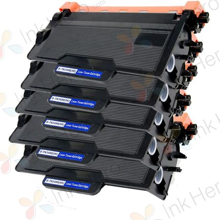 5 Pack Brother TN3480 Black Compatible High-Yield Toner Cartridge